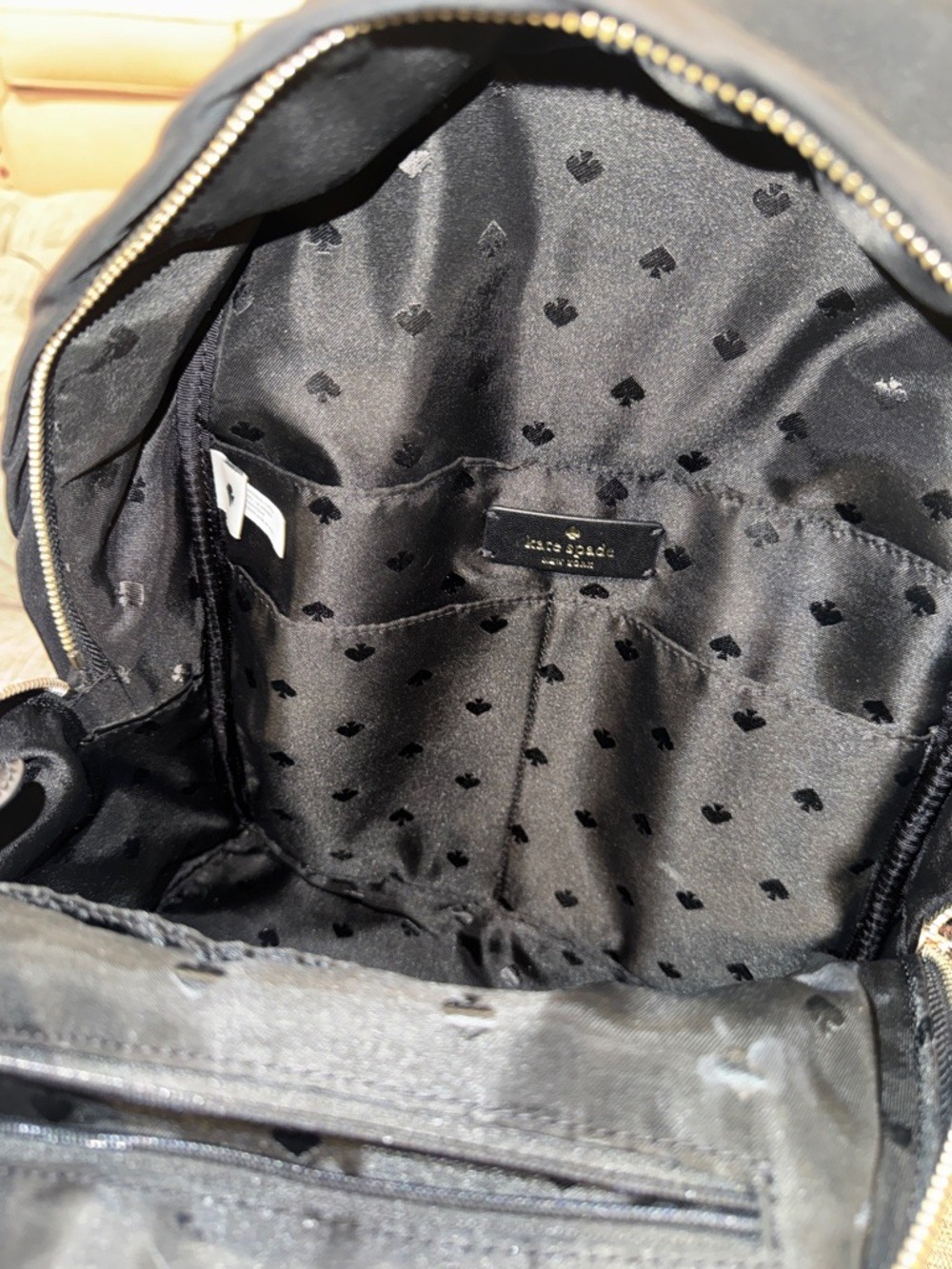 Kate Spade Bag Chelsea Black Nylon Backpack - Picture 13 of 17